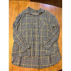 Free People Break My Stride Button Down Blouse (S)